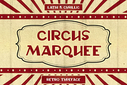 Circus Marquee - Bold Retro Typeface, a Sans Serif Font by Mr.Typeman (Thumbnail 1 of 9)