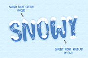 Snowy Night, a Sans Serif Font by Dm Studio (Thumbnail 2 of 7)
