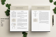 Latte CV / Resume Template / M, a Resume Template by Showy68 Template (Thumbnail 1 of 3)