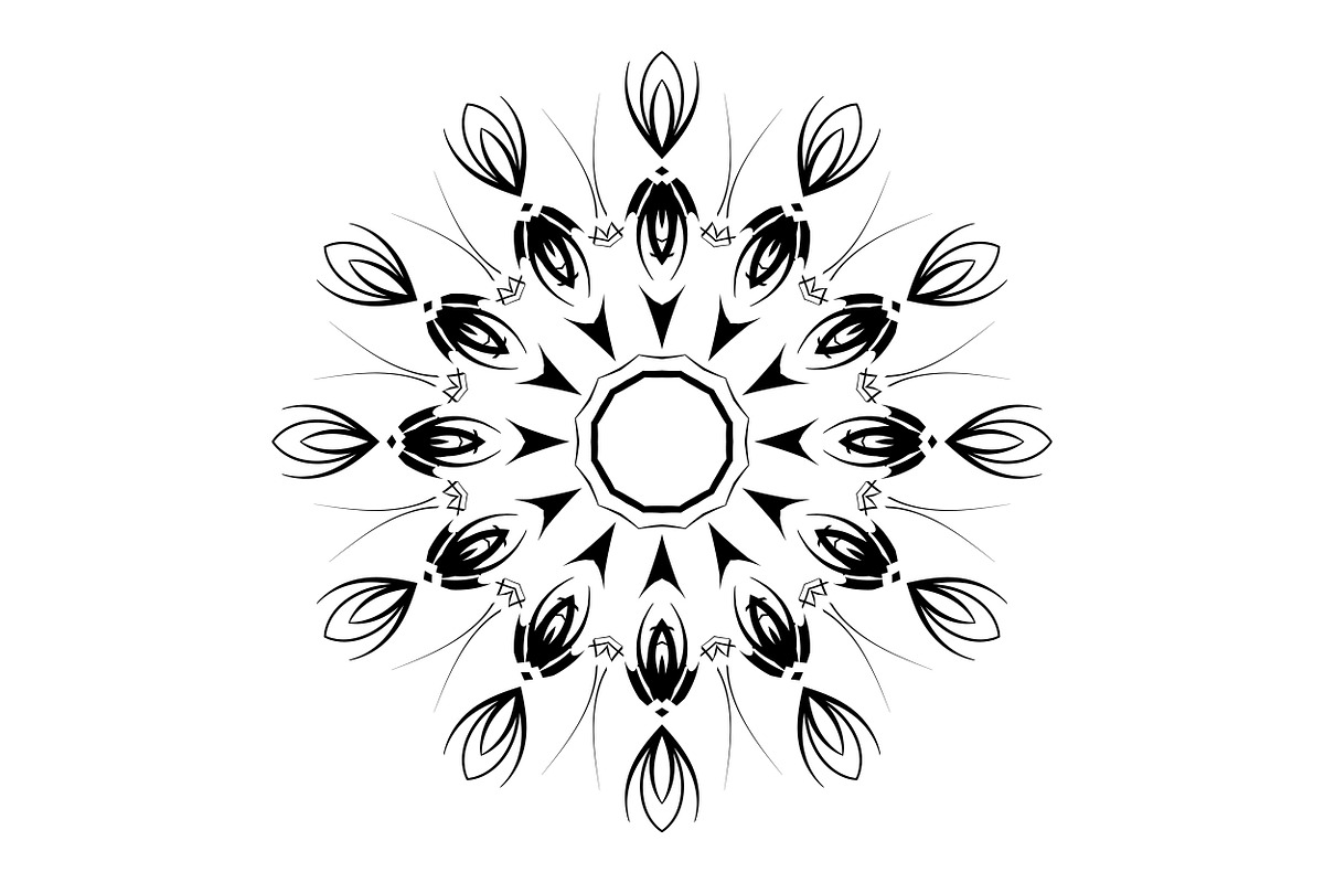 High Quality Mandala Clipart Bundle, a Decorative Illustration by NJ Himel (Photo 65 of 103)