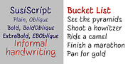 SusiScript, a Handwritten Font by Ingrimayne Type (Thumbnail 2 of 9)