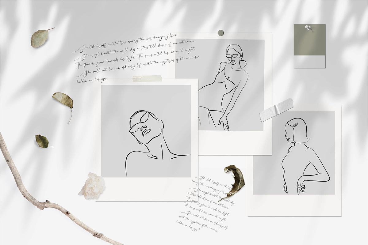 Women's Line Art Illustrations, a Person Illustration by La Petite Line Art (Photo 7 of 17)