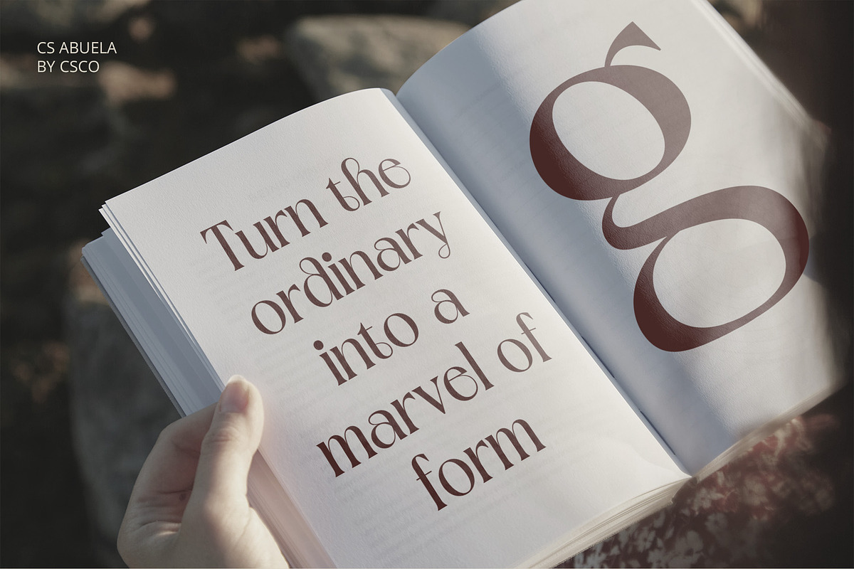 CS Abuela – Art Nouveau Font, a Serif Font by Craft Supply Co. (Photo 3 of 8)