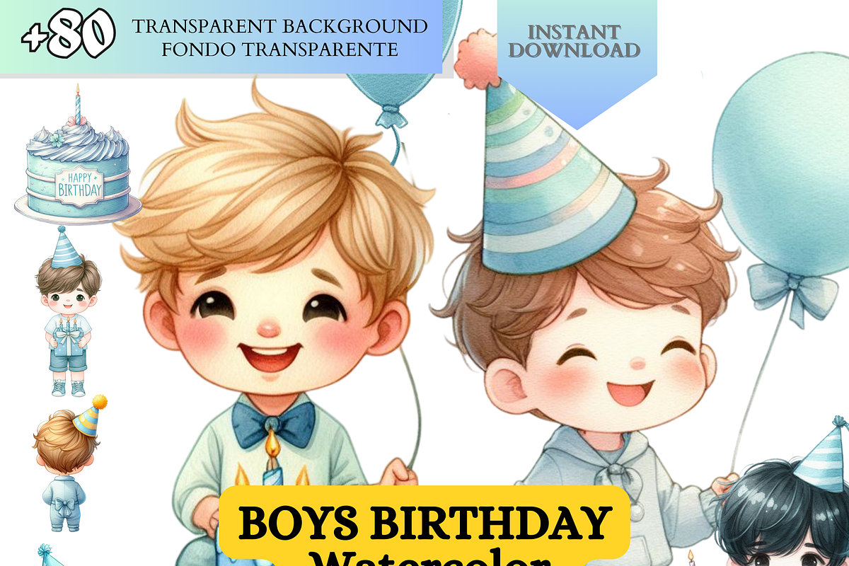 Blue Birthday png Baby Boys Party, a Person Illustration by VM PARTYS  BY TAIRUMA (Photo 1 of 10)
