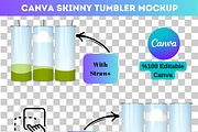 Tumbler Mockup Canva 346, a Graphic by AtacanDigital (Thumbnail 2 of 3)