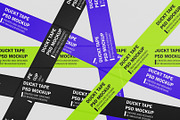 Duct Tape & Tape Strips Mockup | PSD, a Packaging Mockup by Mocklux (Thumbnail 1 of 4)