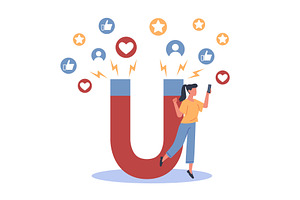 Social network profile. Internet, a Technology Illustration by YummyBuum