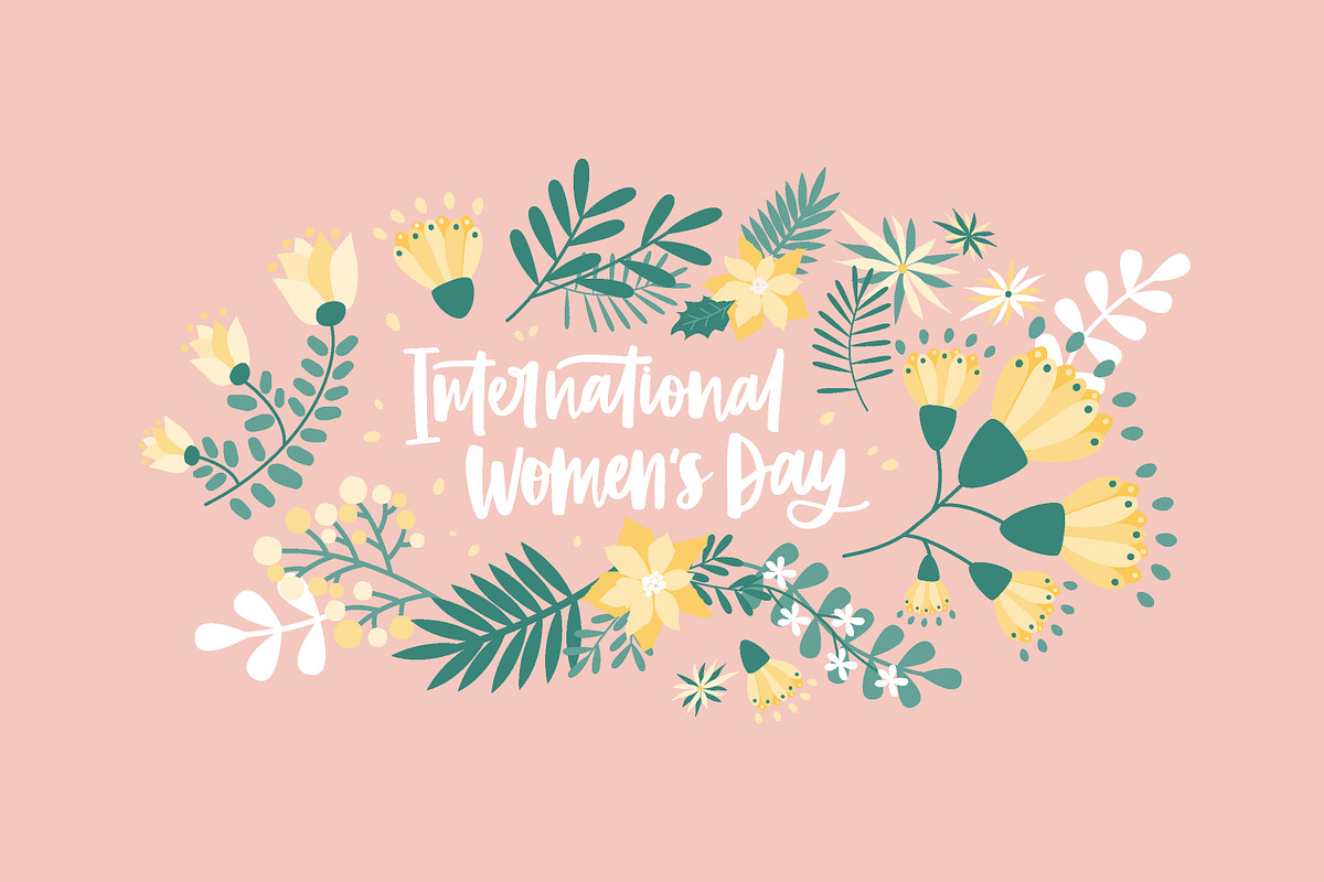 Women's Day floral cards, a Decorative Illustration by Good Studio (Photo 2 of 7)