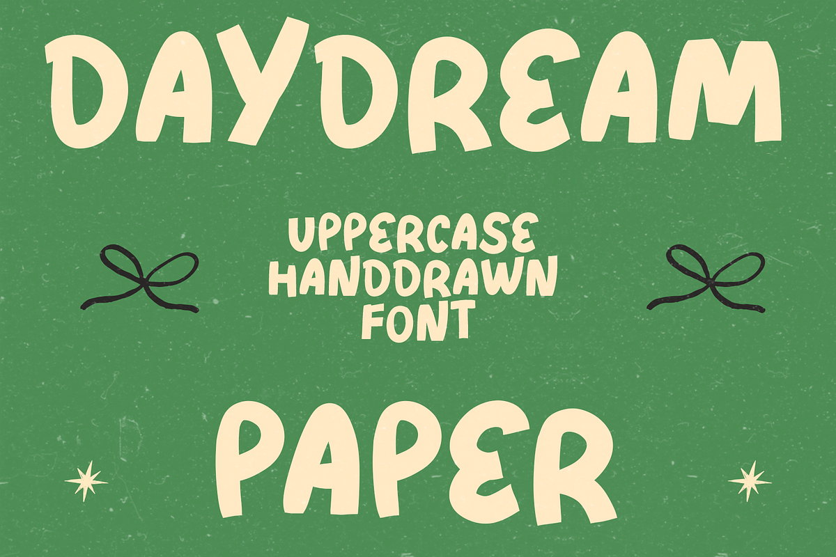 DAYDREAM PAPER - font, a Blackletter Font by Ashiya Pixel (Photo 1 of 8)