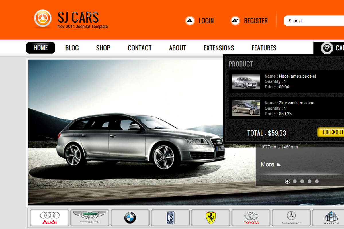 SJ Cars with VirtueMart supported, a Websites & App Template by YouTech (Photo 5 of 5)