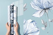 Icy Blue  - Transparent flowers, an Object Illustration by Olga Koelsch (Thumbnail 8 of 16)