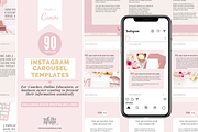 90 Instagram Carousel Canva Template, a Social Media Template by With Love Monique (Thumbnail 9 of 12)