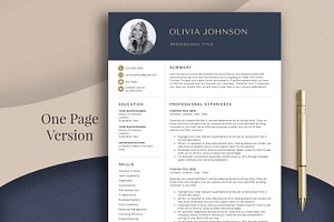 Resume Template CV With Cover Letter