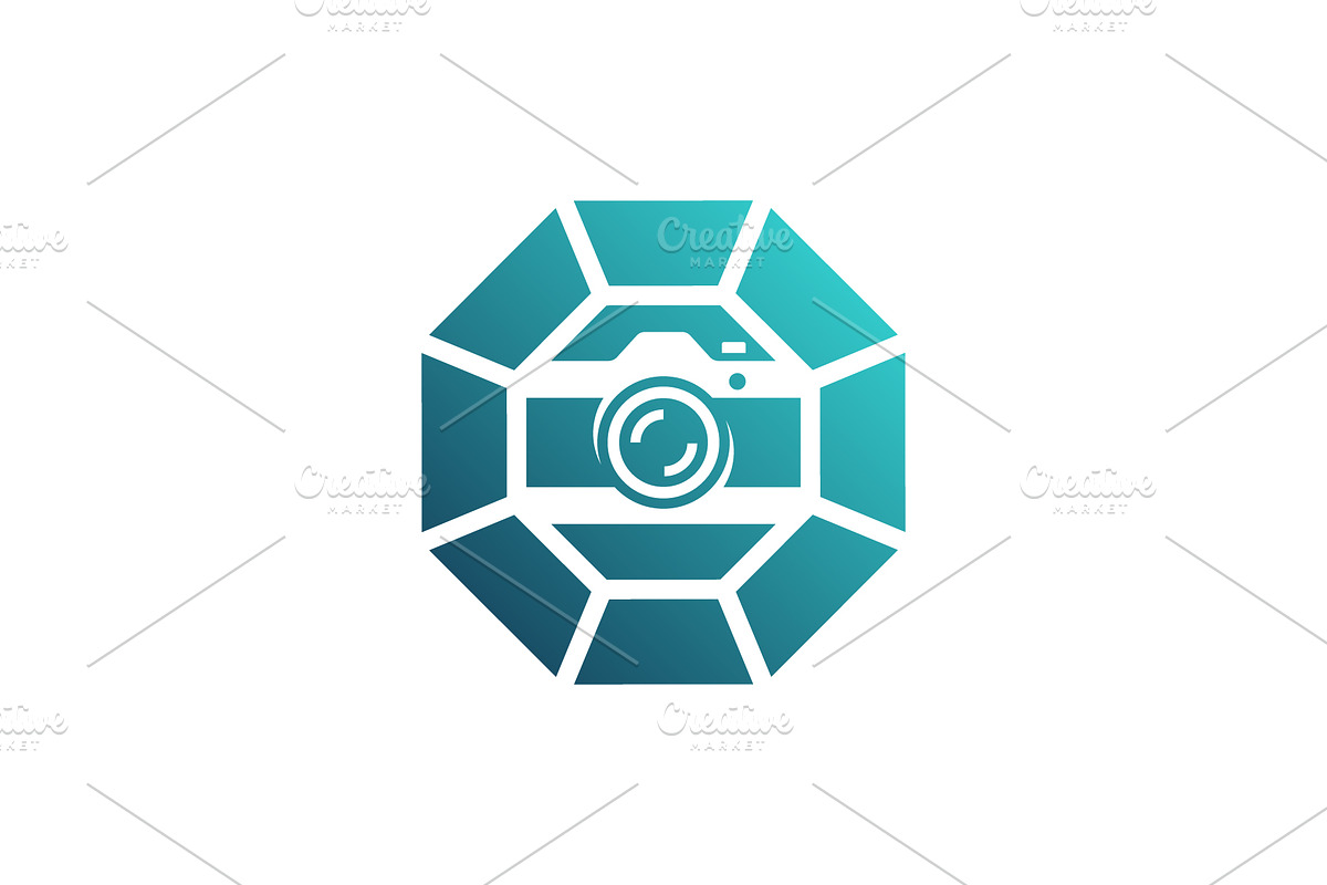 diamond camera logo, a Branding & Logo Template by Rasagama Studio
