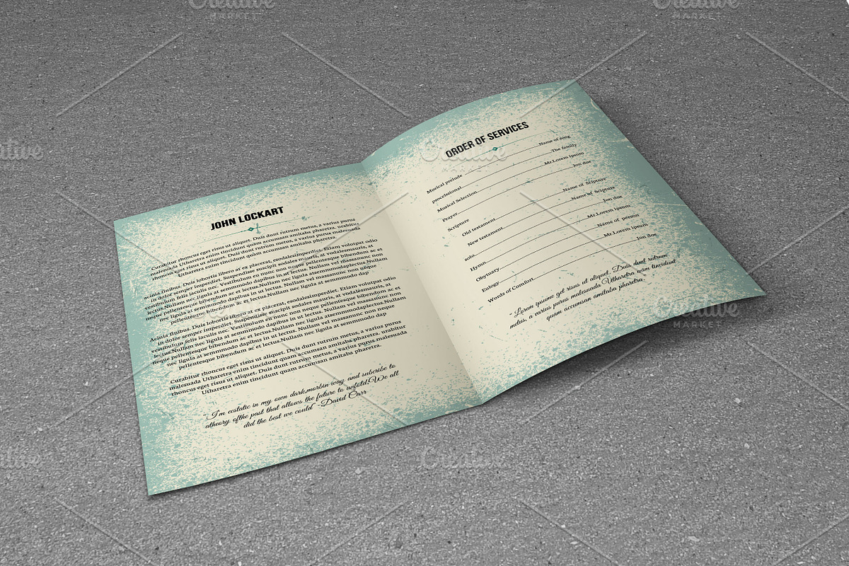 Funeral Program Template-T548, a Brochure Template by Template Shop (Photo 3 of 4)