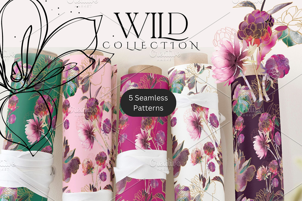 Wild Collection – Watercolor Floral, an Illustration by Alisa Mikibith Art (Photo 2 of 7)