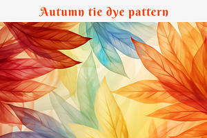 Autumn Tie Dye Pattern