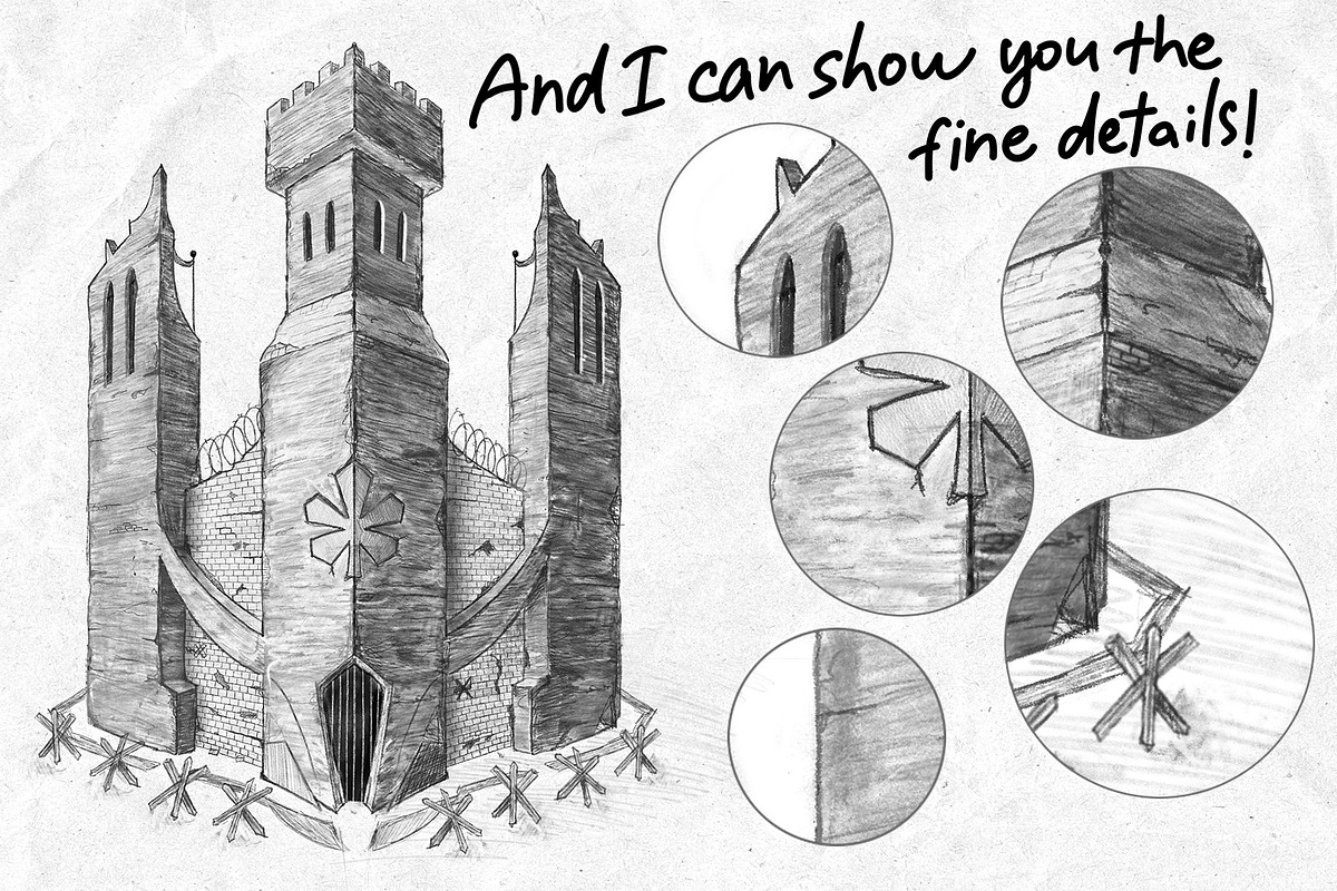 Pencil Brushes Procreate Sketch Pack, a Brush Add-On by ZenLettering (Photo 6 of 7)