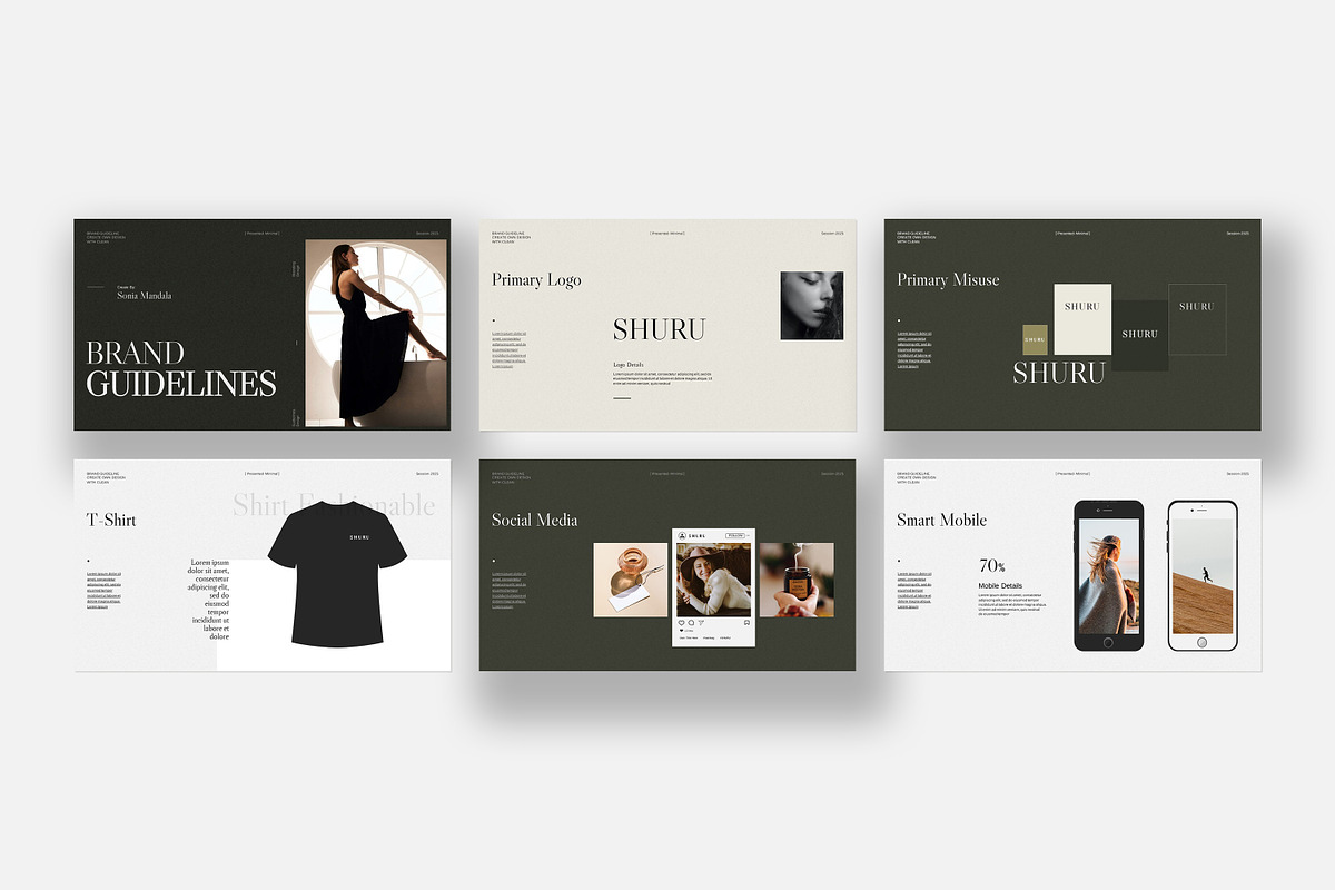 Brand Guideline Template, a Presentation Template by slidestock55 (Photo 13 of 17)