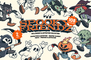 Spooky Friendz - Retro Halloween