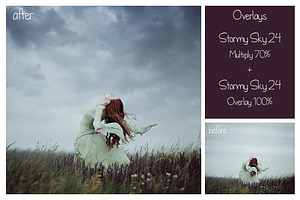 30 Stormy Sky Overlays