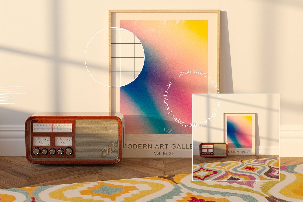 RETRO NOSTALGIA | Frame Mockup set, a Household Mockup by yuliyuri.studio (Photo 10 of 14)