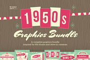Epic 1950s Retro Graphics Bundle, an Illustration by Wingsart Studio (Thumbnail 1 of 5)