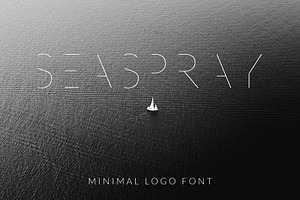 SEA SPRAY - minimal logo font