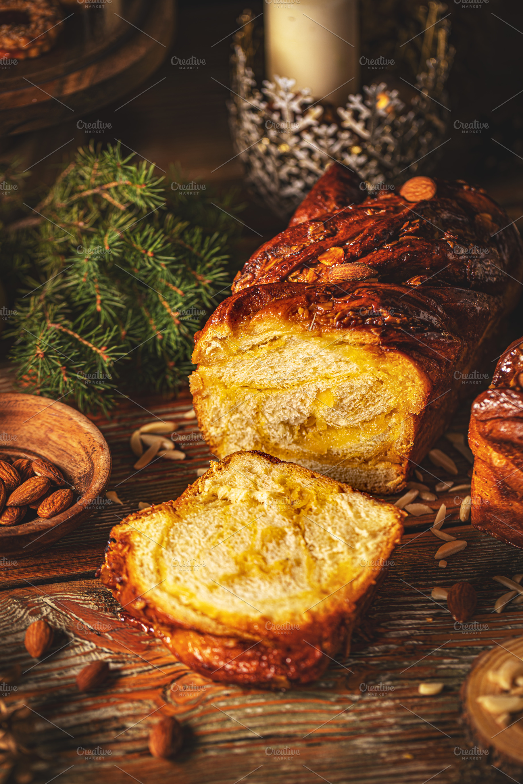 Sweet bread babka, a Background Photo by Grafvision photography