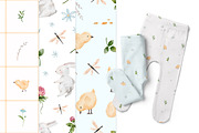 Spring watercolor clipart set, an Animal Illustration by Pattern + watercolor (Thumbnail 7 of 11)
