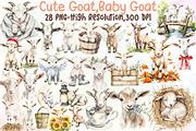 Cute Goat Clipart Baby Goat Png, an Illustration by Sublimation Artist (Thumbnail 1 of 6)