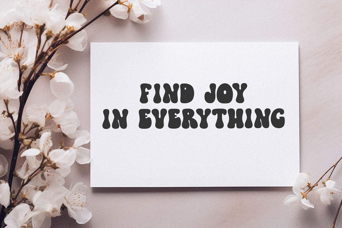 Lovely Drama Cute Groovy Font, a Handwritten Font by BarcelonaShop (Photo 7 of 10)