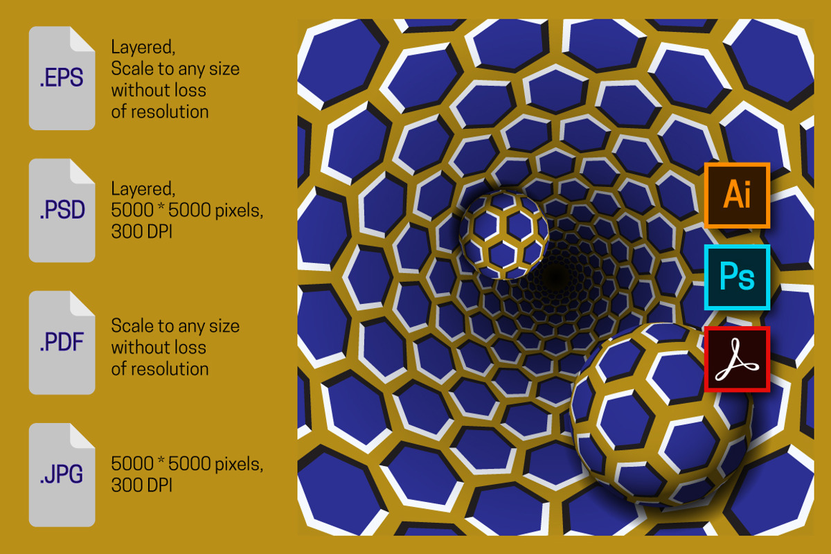 Spheres and hole illusion, an Object Illustration by Guten Tag Vector (Photo 1 of 2)