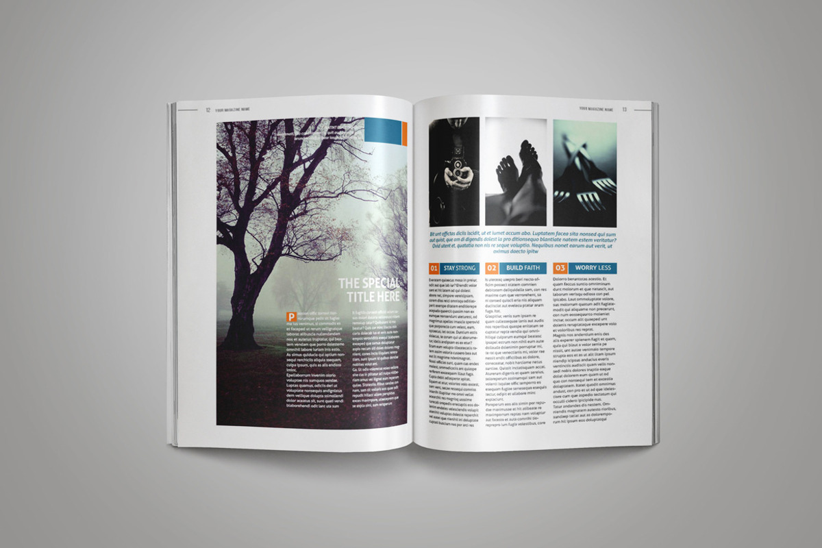 InDesign Magazine Template, a Magazine Template by Indotitas (Photo 7 of 11)