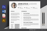 Resume CV, a Resume Template by graphicforest (Thumbnail 2 of 5)
