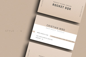 Professional Clean Business Card V56