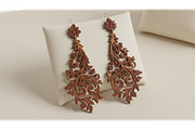 Floral Drop Earring SVGs, a Graphic by musafir_fashion (Thumbnail 11 of 11)