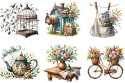 Rustic Vintage Farmhouse Spring, an Illustration by DreamArtGraphic (Thumbnail 3 of 4)