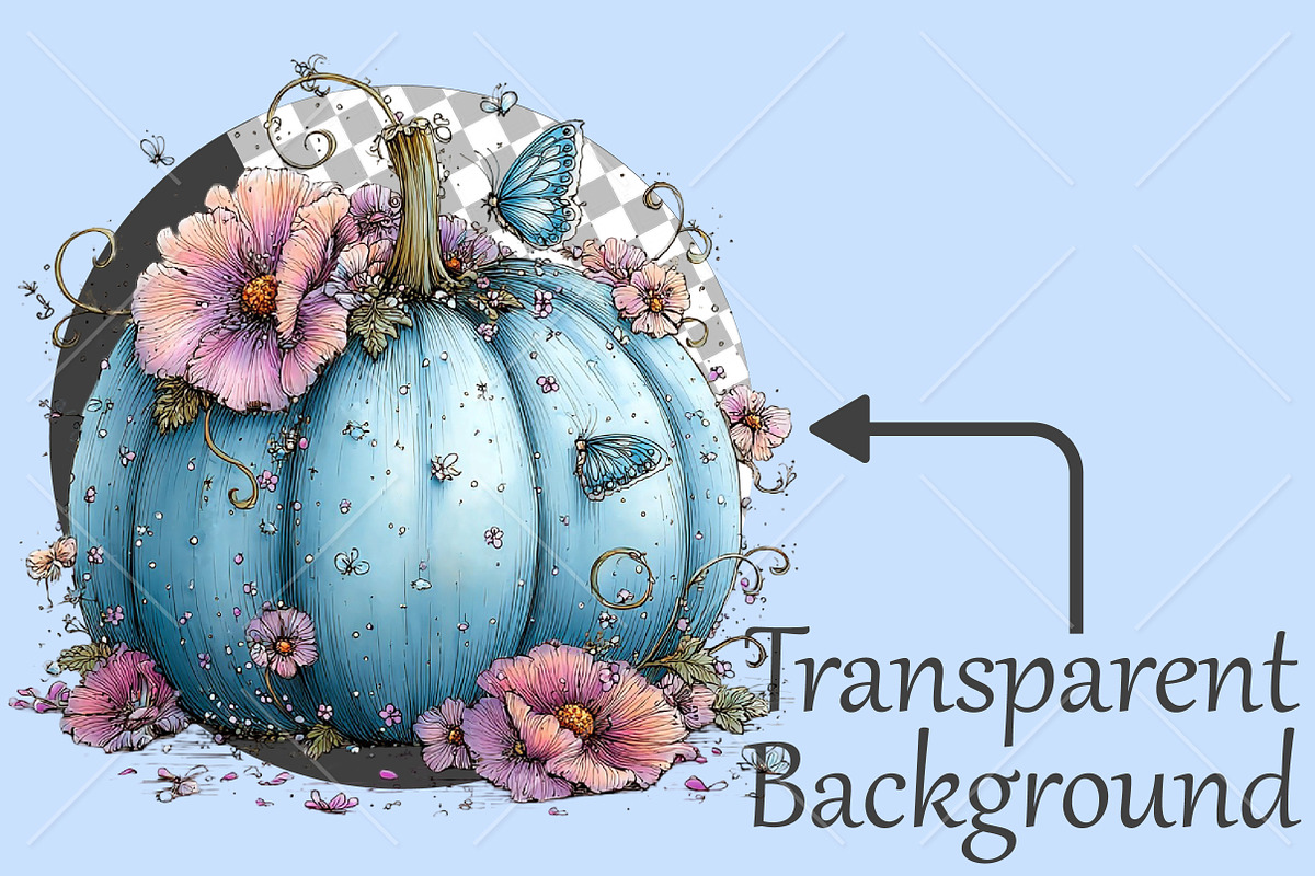 Whimsical Fall Pastel Pumpkin PNG, a Seasonal Illustration by Canvas Craft (Photo 2 of 10)