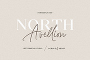 North Avellion - Script & Serif Duo, a Serif Font by Letterhend Studio (Thumbnail 1 of 10)
