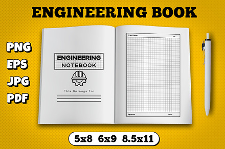 Engineering book kdp interior, a Magazine Template by TiveCreate
