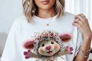 Whimsical Animal Valentine Clipart, a Graphic by one-touch (Thumbnail 2 of 9)