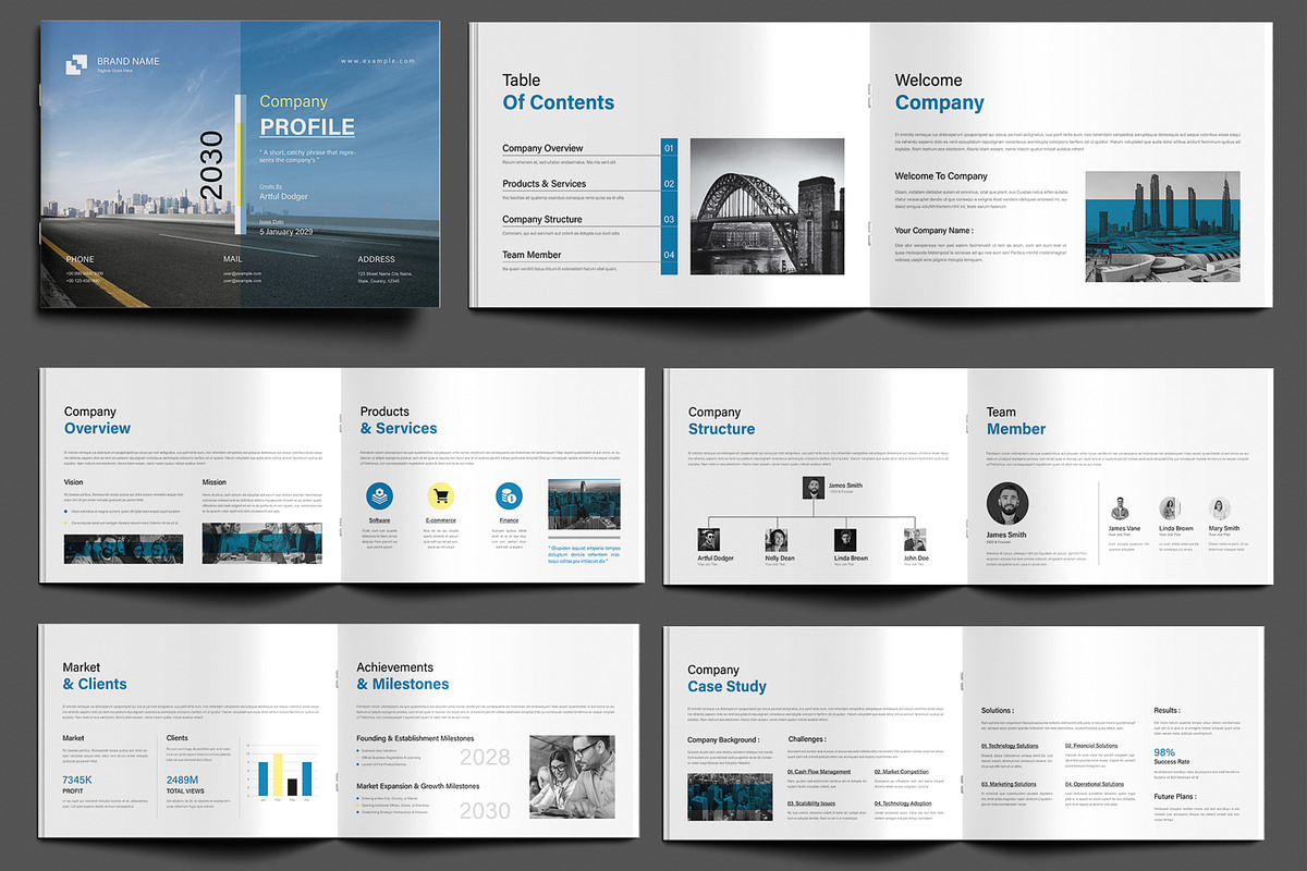 Company Profile Template Layout, a Brochure Template by MightyDesign (Photo 1 of 8)