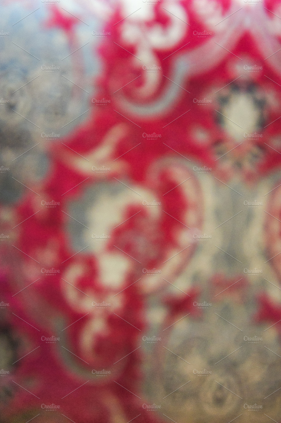 Red Damask Bokeh 1 Stock Photo Containing Rug And Persian