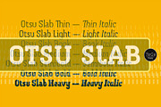 Otsu Slab, a Slab Serif Font by TeGeType foundry (Thumbnail 1 of 6)