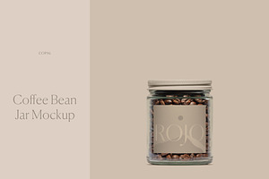 Coffee Bean Jar Mockup
