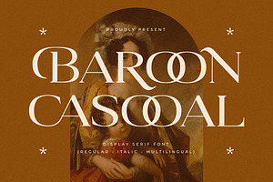 Baroon Casooal Display Serif Font