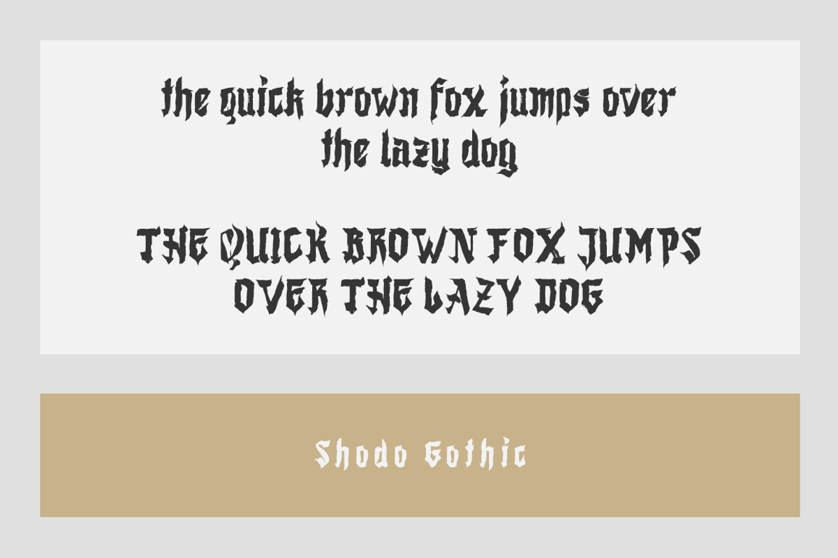 Shodo Gothic preview 6