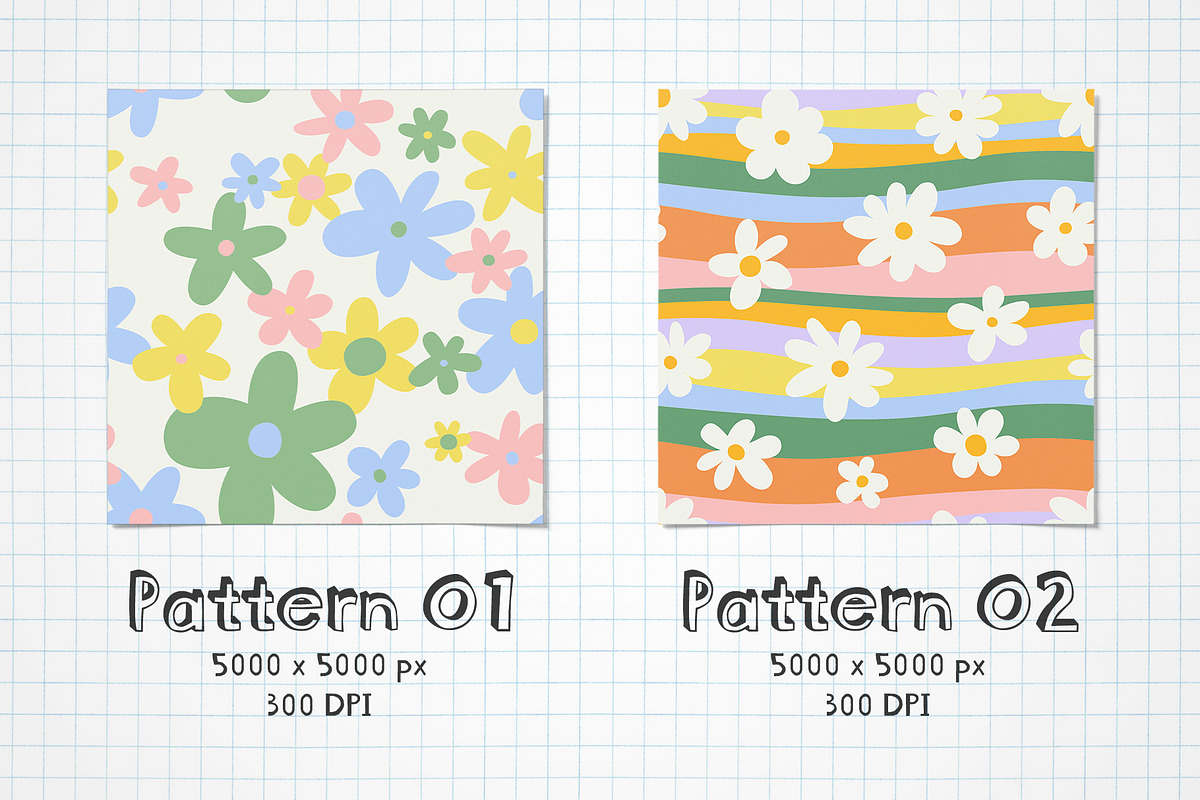 Soft Florals: Graphics + Patterns, a Pattern Graphic by Dedraw Studio (Photo 2 of 21)