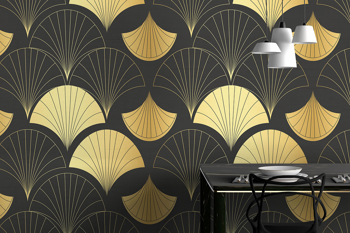 Asian Deco: Art Deco Patterns, a Pattern Graphic by AsianElements (Photo 11 of 18)